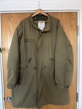 Vintage 1983 US Army M-65 Fishtail Parka with Matching Liner picture