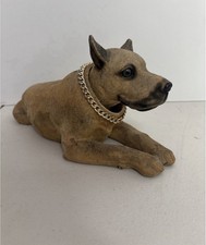 Vintage RARE dog bobble head with gold chain picture
