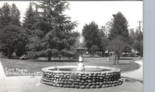 WCTU FOUNTAIN CITY PARK selma ca real photo postcard rppc california w.c.t.u. picture