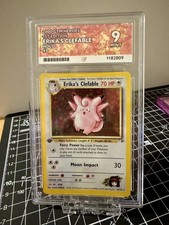 Erika's Clefable 3/132 ACE 9 1st Edition Gym Heroes Pokemon picture