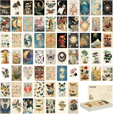 64 Pcs Vintage Collection Postcard Set, 4 X 6 in Post Cards for Mailing, Botanic picture