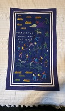 Vintage Hmong Story Cloth 1975 Laos War Refugee Textile Merced Cooperative picture