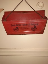 Vintage Antique Tatum Dalton Transfer storage Greensboro Dustpan Twisted Handle picture