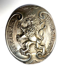 ANTIQUE Austro-Hungary Bohemian Sworn Guard Badge - Přísežná Beeidete - READ picture