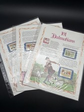 Vintage Disney 101 Dalmatians Stamp Story Panels Complete 6 Page Grenada 1988 picture