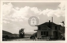 Lava Hot Springs Idaho ID R.R. Depot Railroad RPPC Photo Postcard COPY picture