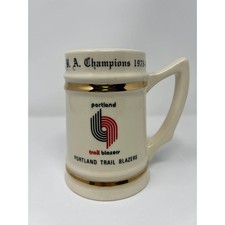 Vintage 1976-1977 Portland Trail Blazers NBA Champions Beer Stein picture