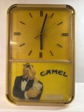 CAMEL CIGARETTES, ADVERTISEMENT CLOCK, R.J. REYNOLDS TOBACCO CO. Vintage 1991 picture