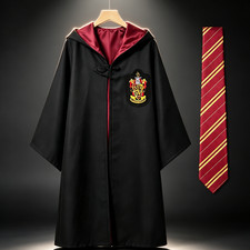 Harry Potter Hogwarts Gryffindor Hooded Wizard Robe Set Size M | Free Gryffindor picture