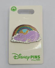 Disney Parks Epcot Figment Sleeping Cloud Glitter Rainbow Pin (2023) picture