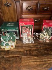 Lot Of 3 Christmas Village Houses Dickens collectibles picture