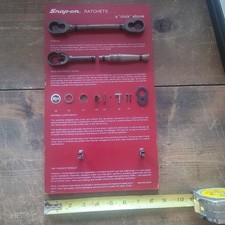 RARE Snap-on Tools Dealer Display Sign Vtg Ratchet Board Salesman Sample F720 picture