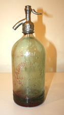 Vtg Argentina Soda Bottle Green Glass Embossed GUTIEREZ MALLER ZAPOILA picture