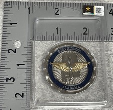 Coin - Fort Rucker Base Coin - Color - Licensed  W Case  picture