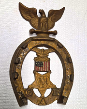 Antique Cast Iron Grand Army of the Republic (G.A.R.) horseshoe plaque,  picture
