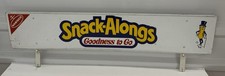 Nabisco Snack Alongs Goodness To Go Mr. Peanut Store Display Topper Sign 30x6 picture