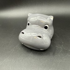 Bradshaw International Ceramic Whimsical Grey Hippo Ashtray Or Incense Holder picture