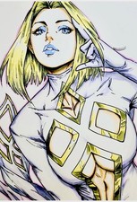 X-Men: Emma Frost - 7x10 Original Art by Raphael Serrano - NOT a Print picture