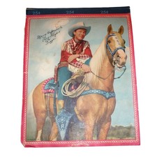 Vintage Roy Rogers and Trigger Writing Tablet 1950s Western Collectible 8x10 picture