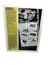 1990 Weiand The Fast Lane Vintage Print Ad Chevy Intake Manifold picture