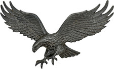 Metal Eagle Wall Decor – Cast Iron Patriotic Decoration Wall Art for Outdoor & I picture