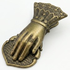 Vintage Lady's Hand Shaped Metal Paper Clip, Journal Clip Planner Book picture