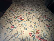 Vintage Brunschweig + Fils Locklin Plantation Chintz King Bedspread picture