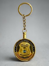 MICHIGAN STATE POLICE TROOPER MSP Challenge Coin Keychain ·FAST SHIPPING· ·NEW· picture