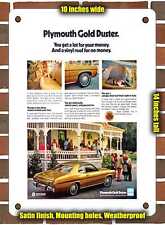 METAL SIGN - 1973 Plymouth Gold Duster picture