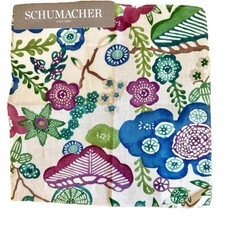 Schumacher Fabric Sample 100% Linen  Yume Emerald 177011 picture