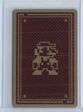 Super Mario Bros Mario Goomba Playing Card 5 Clubs Menko Card Japanese Vintage picture