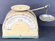 Vintage Lyssex Kitchen Scale 10KG Swiss Made Antique 1930s Art Deco Farmhouse picture