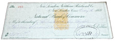 JULY 1869 NEW LONDON NORTHERN COMPANY CHECK #243 CENTRAL VERMONT picture
