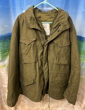Vintage 1980 US Army M-65 Field Jacket Size XL Long Alpha Liner Distressed picture
