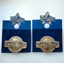 • Universal Studios Singapore VIP Tours Trading Pins - Silver Globe New Lot of 2 picture