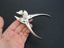 1890 Small Vtg “BERNARD’S” Jewelers /Watchmakers Parallel Pliers Antique Tool picture