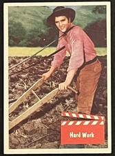 Elvis Presley 1956 Bubbles Inc. Trading Card “Hard Work,” #50 VG picture