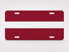 Country Flag Inspired 6x12 Aluminum License Plate Pick Your Country Novelty picture