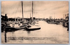 K53/ New Suffolk Long Island New York Postcard c1940s School House Creek 373 picture