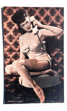 1940's Seated Bathing Beauty Pinup on the Phone, Exhibit Supply Co. picture