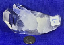 COLUMBIAN QUARTZ CRYSTAL W. PENETRATOR -  CLARITY OF TIP AND TOP PORTION CRYSTAL picture