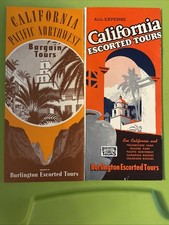 California Vintage Brochure-Burlington Escorted Tours 1940’s picture