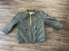 Vtg 1950s USAF MIL-L-4889 Wool Flight Jacket Liner Mens Medium Short Green USGI picture