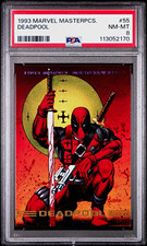 1993 Marvel Masterpieces Deadpool #55 PSA 8 Non-Sport Trading Card picture