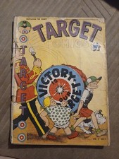 Target Vol. 4 #7 Golden Age 1943 Novelty Comic Book Ww2 Era War Cover Superhero  picture