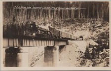 RPPC Postcard Railroad CPR Line Imperial Limited 2 Tunnel Near Field BC Canada picture