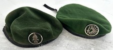 Vintage French Foreign Legion 2 Beret Lot Named MDL Pitzler 2e REP Paratrooper picture