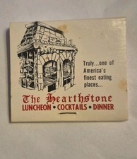 VTG Matchbook The Hearthstone Restaurant Hartford Connecticut Unstruck Full  picture