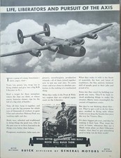 1943 WWll B-24 Liberator Bomber Print At General Motors Defense Production  picture