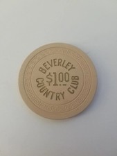 BEVERLY COUNTRY CLUB $1 New Orleans / Jefferson Parish illegal casino chip, RARE picture